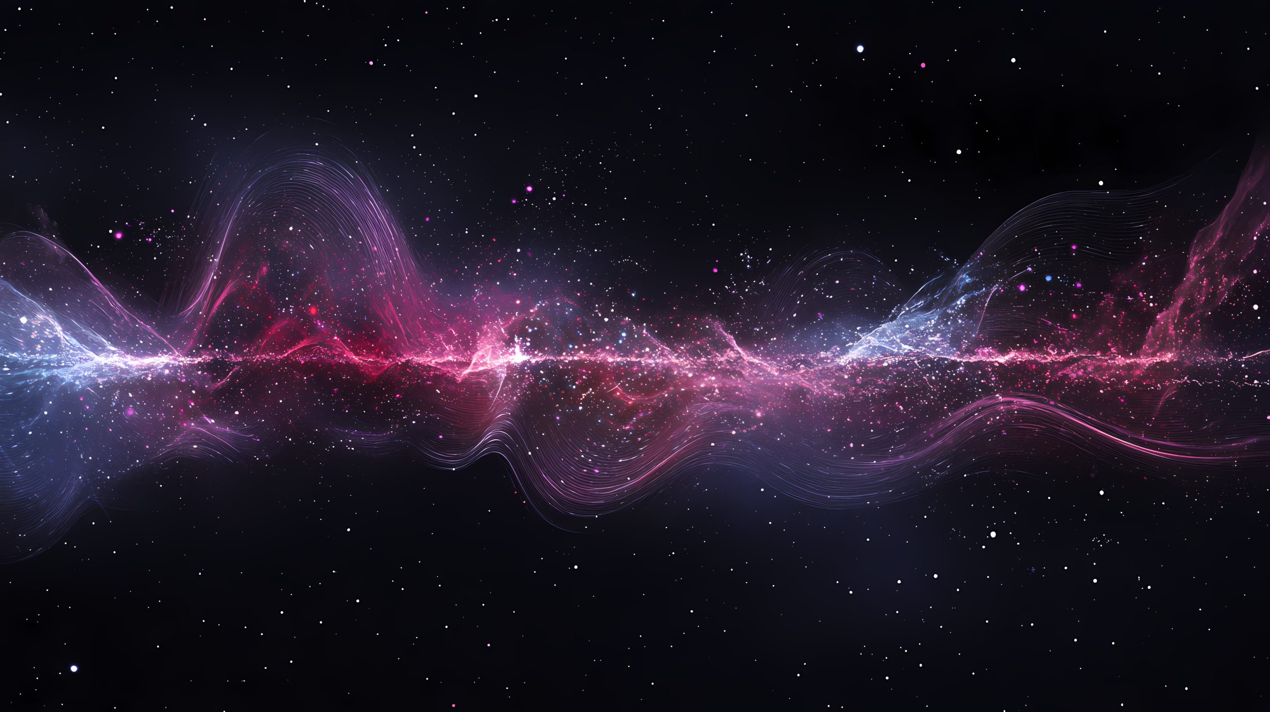Panorama of solfeggio frequencies. ai generated. Galactic. Illustration